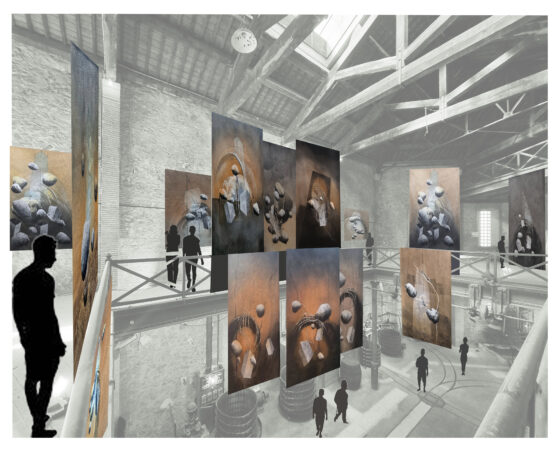 Exposition  » il s&rsquo;en faut de très peu » aux caves Ecoiffier à Alenya